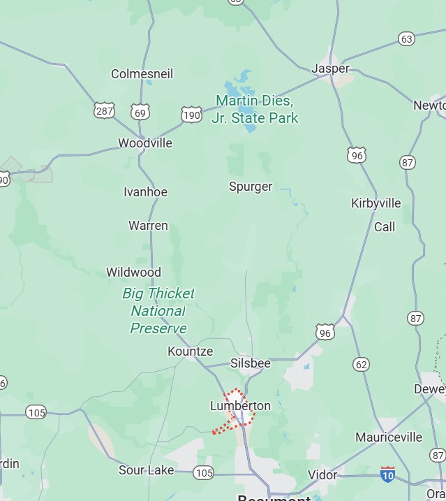 Service Map Area for Irrigation Service