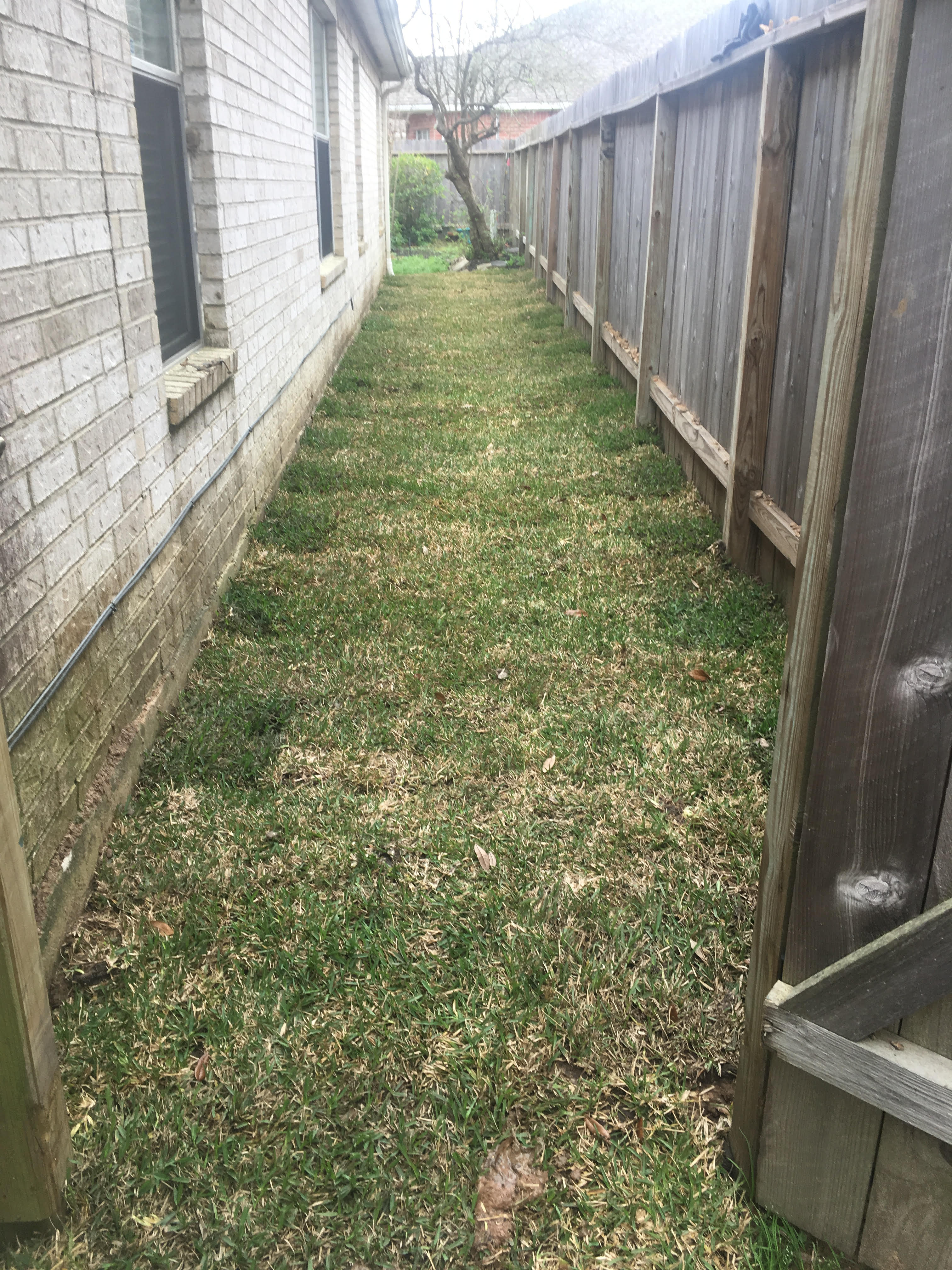 Drainage beside the house